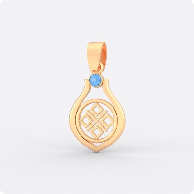 Оберег Макошь (Мокошь) из золота с камнем (капелька)