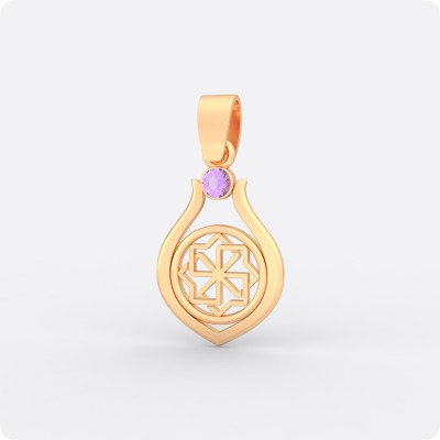 Оберег Молвинец из золота с камнем (капелька)