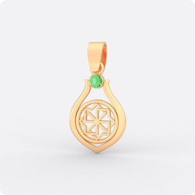 Оберег Молвинец из золота с камнем (капелька)