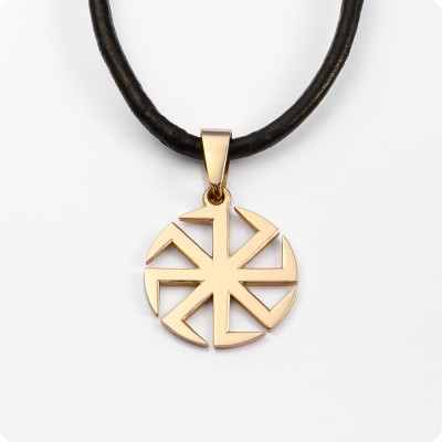 Оберег Коловрат из золота