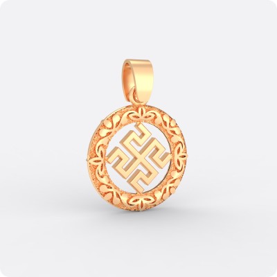 Оберег Родовик из золота в круге (малый)