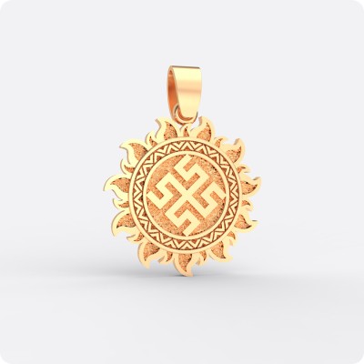 Оберег Боговник из золота в Ярило