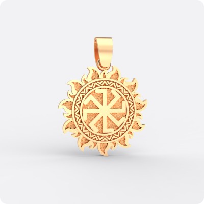 Оберег Колядник из золота в Ярило