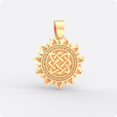 Оберег Звезда Лады-богородицы из золота в Ярило