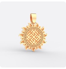 Оберег Сварожич из золота в Ярило