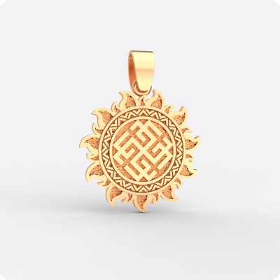 Оберег Сварожич из золота в Ярило