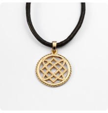 Оберег Звезда Лады-богородицы из золота в круге