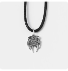 Волчья лапа - печать Велеса (Волоса) из серебра (малый)