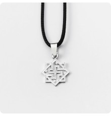 Оберег Валькирия из серебра с гравировкой