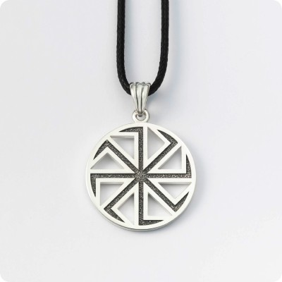 Оберег Коловрат из серебра