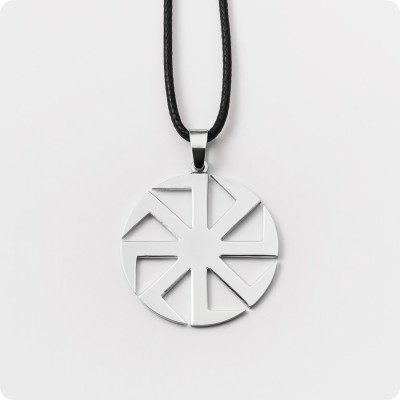 Оберег Коловрат из серебра