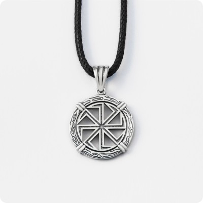Оберег Коловрат из серебра