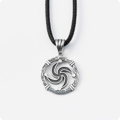 Оберег Символ Рода из серебра
