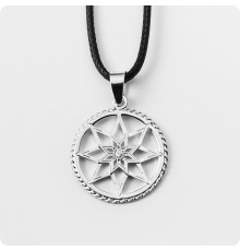 Оберег Алатырь-щит с камнем