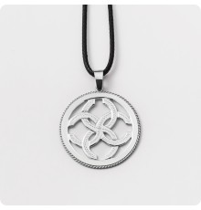 Оберег Свадебник из серебра в круге