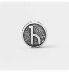 Шарм из серебра с руной Нюх