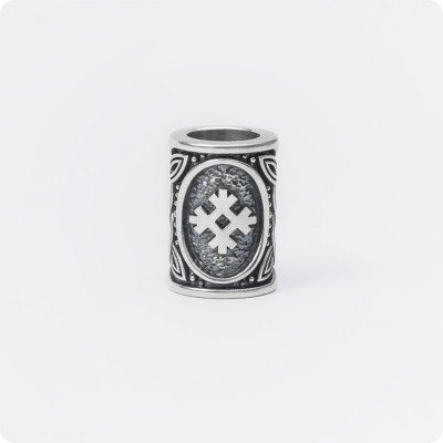 Шарм - богатырь из серебра с оберегом Целебник