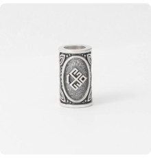 Шарм - богатырь из серебра с оберегом Лельник