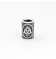 Шарм - богатырь из серебра с оберегом Триглав