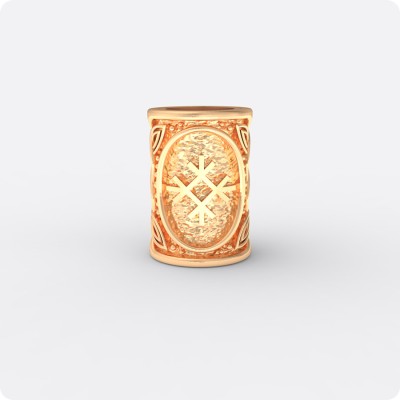 Шарм - богатырь из золота с оберегом Целебник