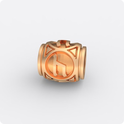 Шарм - бусина из золота - Руна Уд