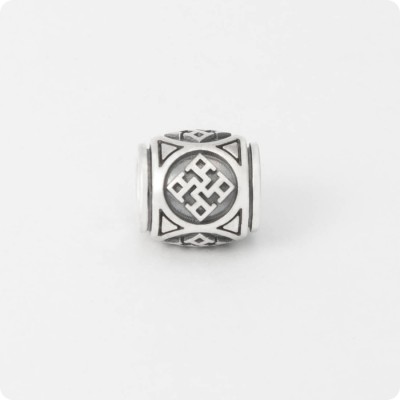 Шарм - бусина Духовная Сила из серебра