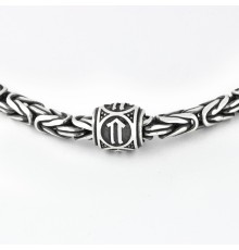 Шарм - бусина из серебра - Руна Ветер