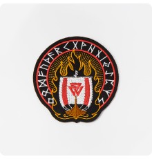 Нашивка - патч с Руническим кругом и Валькнутом