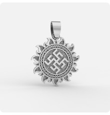 Оберег Цветок Папоротника из серебра в Ярило