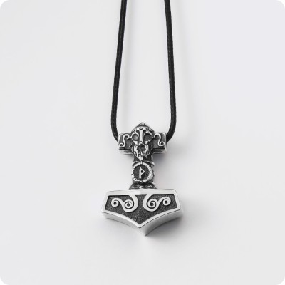 Молот Тора Мьёльнир (Mjolnir) из серебра