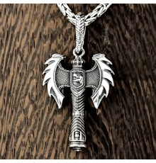 Секира Дракона из серебра