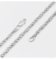 Серебряная цепь Аврора крученая