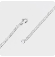 Серебряный браслет плетение Двойной Ромб