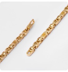 Браслет Звезда Руси (Квадрат Сварога) из золота