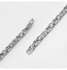 Браслет Звезда Руси (Квадрат Сварога) из серебра