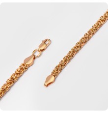 Браслет плетение Византия из золота (Лисий хвост)